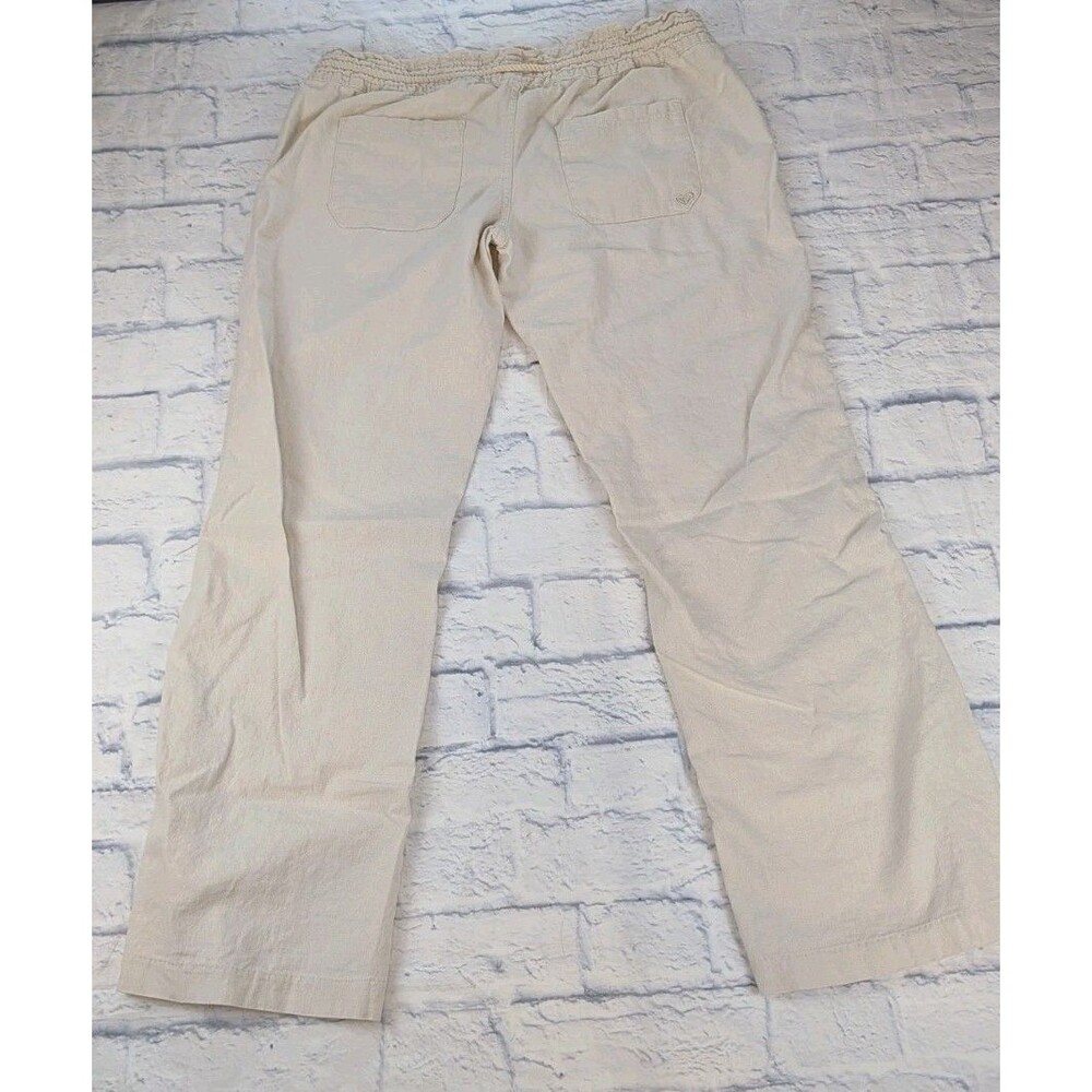 Roxy Boardriders Womens Linen Drawsting Pants with Pockets Size Xl Beach Pants - Picture 6 of 8